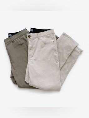 Lot of 2 Wit & Wisdom Charlotte High Rise Ankle Skimmer Pants Size 14 Casual